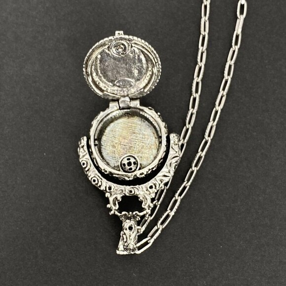 Goldette Hieroglyphic VTG Locket Spinner Pendent Fob - Picture 4 of 11